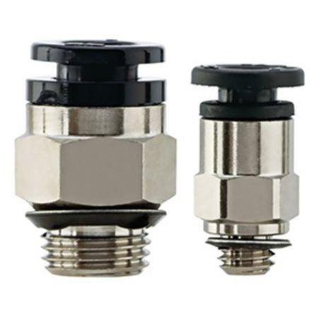 SMC Pneumatická armatura, řada: KA, 4mm Zásuvný, Vnější M5 Metrické