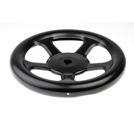 RS PRO Černá Ocel Ruční kolo 250 mm