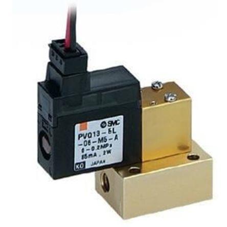 Pneumatický solenoidový ventil, řada: PVQ Metrické Solenoid, max. průtok: 6L/min SMC 24V
