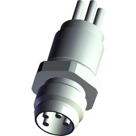 Kulatý konektor, počet kontaktů: 4, Zadní, velikost: M8 TE Connectivity, pohlaví kontaktu: Vnější, orientace těla: Rovný