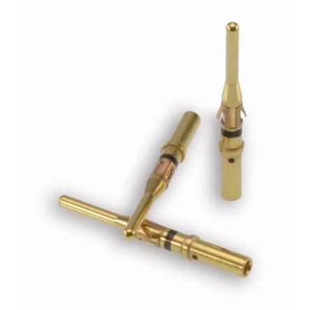 ITT Cannon Kontakt pro kulaté konektory, řada: T3P Krimpovací, Vnější, pro použití s: Kruhový konektor řady Trident, 24