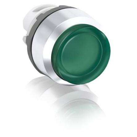 ABB Hlava tlačítka, řada: MP3 Zelená Okamžité, průměr výřezu: 22.5 mm IP66