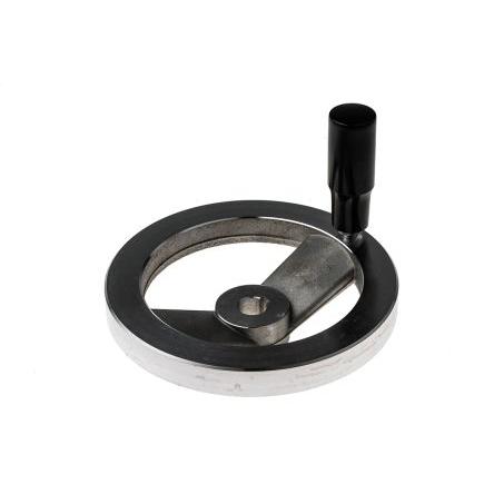 RS PRO Stříbrná Odlévaný hliník Ruční kolo 140 mm