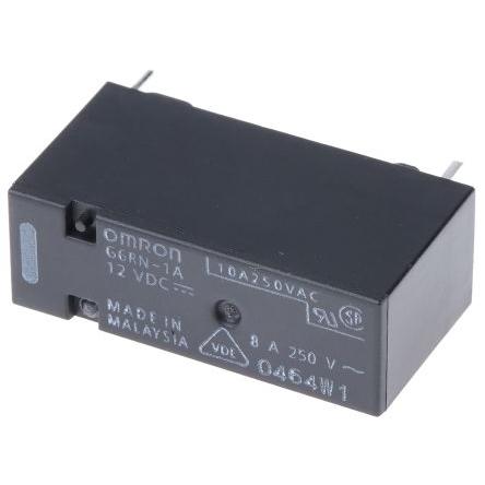 Omron Výkonové relé SPST Montáž na plošný spoj 8A 12V dc G6RN