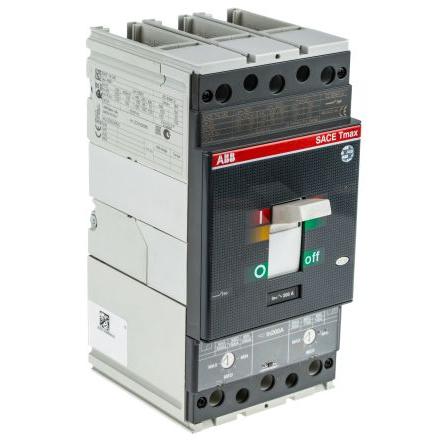 ABB Jistič s lisovaným pouzdrem, rozsah: Tmax 3pólový 200A vypínací výkon 200 kA, rozsah: Tmax Pevný