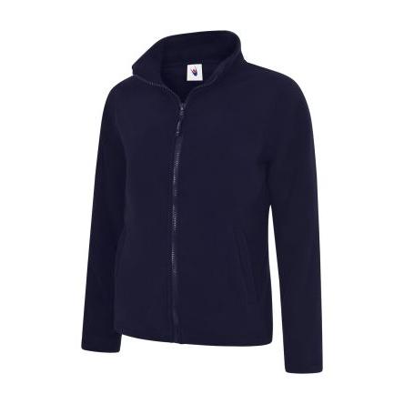 Flísová bunda Ženy, SC: L, SC: 36 to 38 in, Tmavomodrá, 100% polyester Plný zip Uneek, řada: UC608, EUR: 91 to 96 cm EN