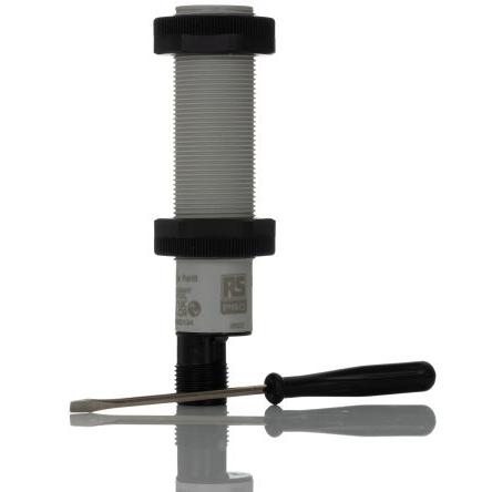 RS PRO Kapacitní snímač přiblížení Válec se závitem CA M18 8 mm 200mA IP67 2 kHz NPN/PNP 240 V ac 40 V dc