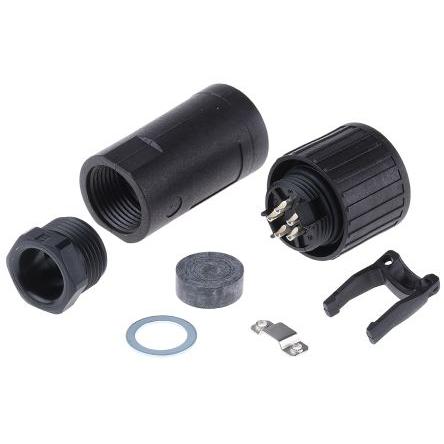 Hirschmann Kulatý konektor, specifikace Mil, řada: CM, materiál kontaktu: Měď, orientace těla: Rovný, Kabel, počet
