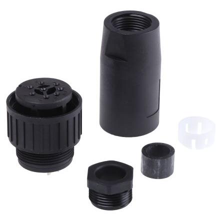 Hirschmann Kulatý konektor, specifikace Mil, řada: CM, materiál kontaktu: Měď, orientace těla: Rovný, Kabel, počet
