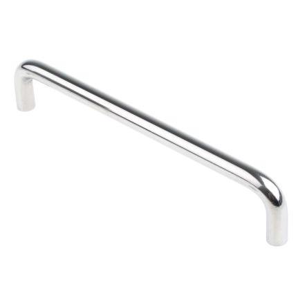 Držadlo barva Stříbrná, Nerezová ocel, Anodizace, délka: 159 mm x 30 mm x 9mm 150 mm RS PRO
