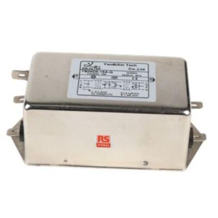 Silnoproudý filtr, 0.1 μF, 250V ac, 50Hz, 60 Hz, Montáž na rám 2 mH, Fast-On, 16 A, počet fází: 1, 1.6 mA, RS PRO, 2, 1