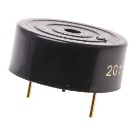 Součást piezoelektrického bzučáku 20V dc 3 V dc 85 dB, Průchozí otvor 10.2 mm Nepřetržité Interní RS PRO