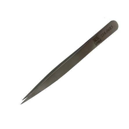 Pinzeta, celková délka: 120mm Antimagnetický, Nízkouhlíková austenitická ocel Plochý, Vroubkovaný špička RS PRO