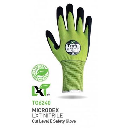 Traffi Rukavice odolné proti proříznutí Černá, Zelená CE Elastan, Laminát, HPPE, Nylon, Polyester, Ocel Ano Ano Ano
