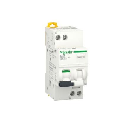 Schneider Electric Jistič zbytkového proudu s ochranou proti přepětí, rozsah: Acti9 iDD40T 1pólový 20A vypínací