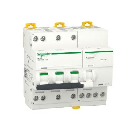 Schneider Electric Jistič zbytkového proudu s ochranou proti přepětí, rozsah: Acti9 iDD40K 3pólový 25A vypínací