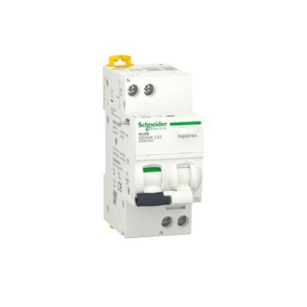Schneider Electric Jistič zbytkového proudu s ochranou proti přepětí, rozsah: Acti9 iDD40K 1pólový 32A vypínací