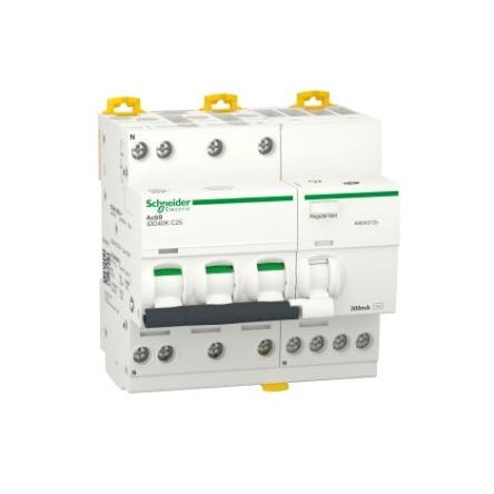 Schneider Electric Jistič zbytkového proudu s ochranou proti přepětí, rozsah: Acti9 iDD40K 3pólový 25A vypínací