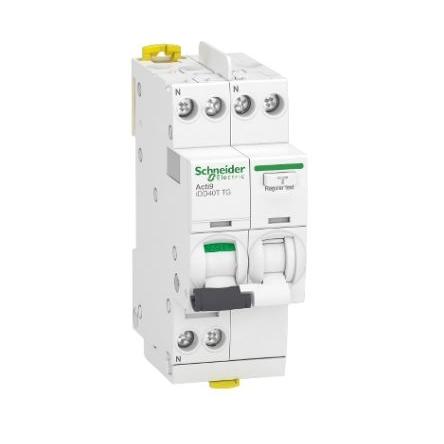Schneider Electric Jistič zbytkového proudu s ochranou proti přepětí, rozsah: Acti9 iDD40T 1pólový 40A vypínací