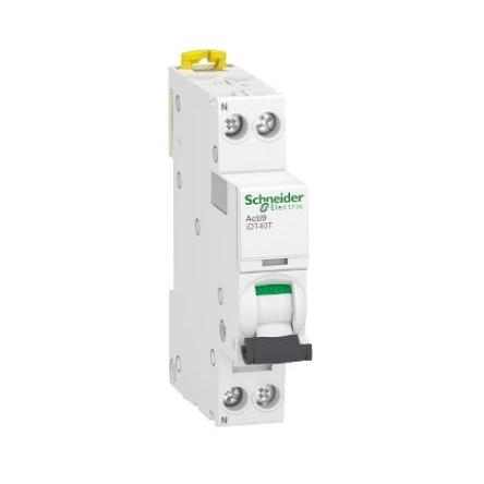 Schneider Electric Miniaturní jistič, rozsah: Acti9 iDT40T 1pólový 40A vypínací výkon 4500 A, charakteristika: Typ B,