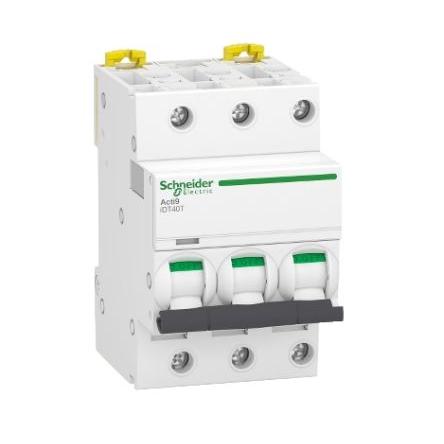 Schneider Electric Miniaturní jistič, rozsah: Acti9 iDT40T 3+Npólový 32A vypínací výkon 4500 A, charakteristika: Typ D,