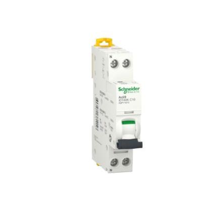 Schneider Electric Miniaturní jistič, rozsah: Acti9 iDT40K 1pólový 10A vypínací výkon 4500 A, charakteristika: Typ C,