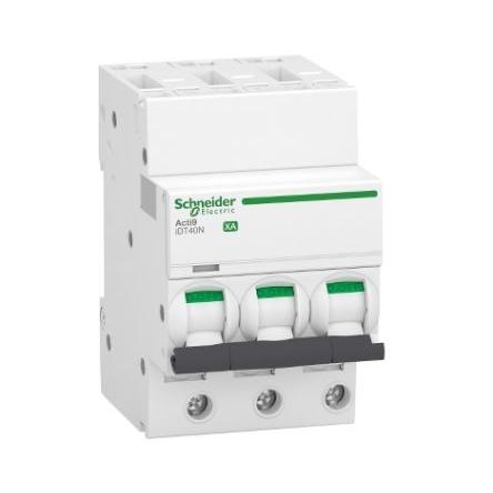 Schneider Electric Miniaturní jistič, rozsah: Acti9 iDT40 3pólový 6A vypínací výkon 6000 A, charakteristika: Typ C,
