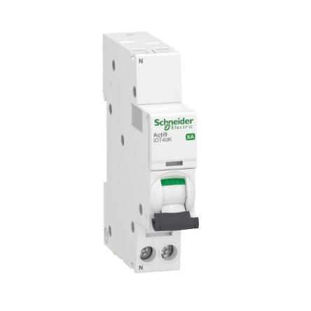 Schneider Electric Miniaturní jistič, rozsah: Acti9 iDT40K XA 1pólový 16A vypínací výkon 4500 A, charakteristika: Typ C,