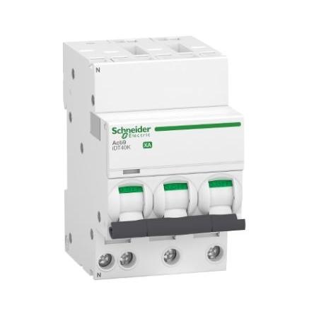 Schneider Electric Miniaturní jistič, rozsah: Acti9 iDT40K XA 3+Npólový 16A vypínací výkon 4500 A, charakteristika: Typ