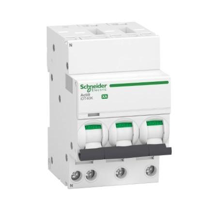 Schneider Electric Miniaturní jistič, rozsah: Acti9 iDT40K XA 3+Npólový 20A vypínací výkon 4500 A, charakteristika: Typ