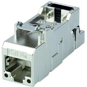 Telegartner Ethernetový konektor, řada: J00029A Vnější Cat6a, počet cest: 1, Montáž na propojovací panel, počet portů: