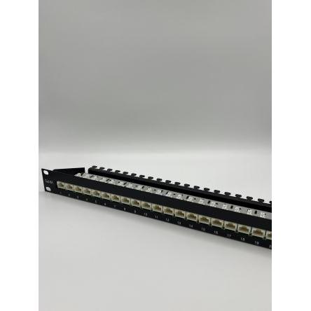 Propojovací pole RJ, řada: Telegartner Data Kat6, počet portů: 24portový RJ11, RJ12, RJ45 Stíněné 1 U barva Černá