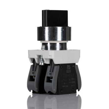 Volicí přepínač, řada: GCX Šroub Krátká páka 2 NO, průměr výřezu: 22.5 mm IP20, IP65 RS PRO 3