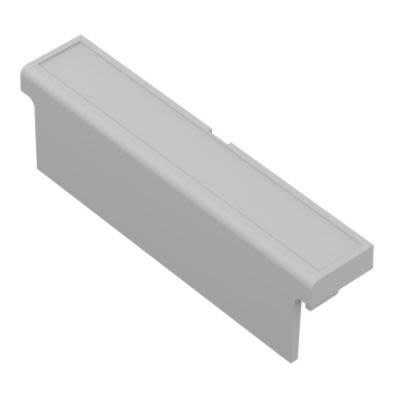 RS PRO Kryt svorky, délka: 71.0 mm Šedá x 13.6mm ZD1008J ABS V0, ZD1012J ABS V0, ABS