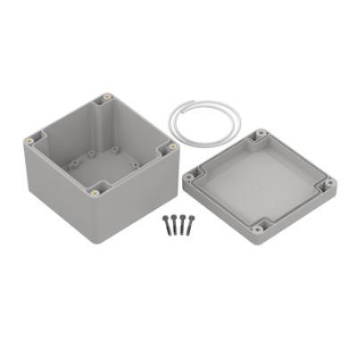 RS PRO Pouzdro, řada: ZP105 IP67 barva Světle šedá IK07 barva Průhledné ABS 105 mm 74.7 mm 105 mm Polyuretan