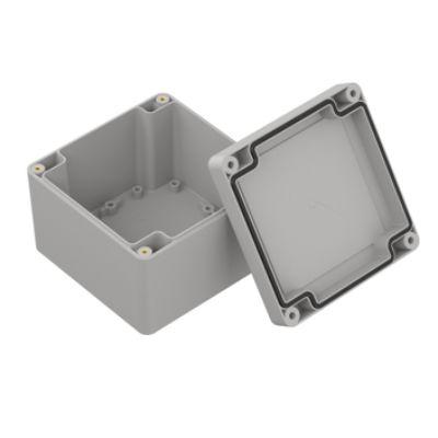 RS PRO Pouzdro, řada: ZP105 IP67 barva Světle šedá IK07 barva Průhledné ABS 105 mm 74.7 mm 105 mm Polyuretan
