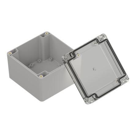 RS PRO Pouzdro, řada: ZP105 IP67 barva Světle šedá IK07 barva Průhledné Polykarbonát 105 mm 74.7 mm 105 mm Polyuretan