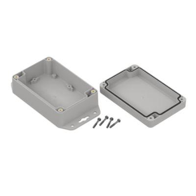 RS PRO Pouzdro, řada: ZP120 IP67 barva Světle šedá barva Průhledné ABS 121.4 mm 45.2 mm 81.6 mm Polyuretan