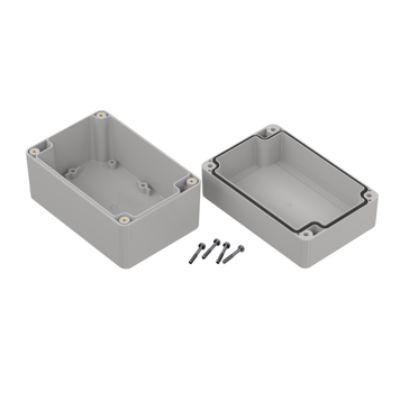 RS PRO Pouzdro, řada: ZP120 IP67 barva Světle šedá barva Průhledné ABS 120 mm 75.2 mm 80 mm Polyuretan