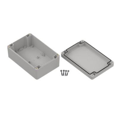 RS PRO Pouzdro, řada: ZP150 IP67 barva Světle šedá barva Průhledné ABS 150 mm 60 mm 100 mm Polyuretan