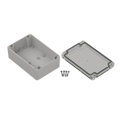 RS PRO Pouzdro, řada: ZP150 IP67 barva Světle šedá barva Průhledné Polykarbonát 150 mm 60 mm 100 mm Polyuretan