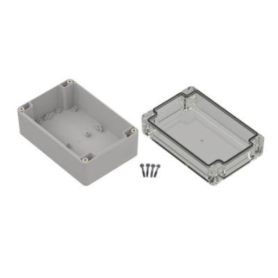 RS PRO Pouzdro, řada: ZP150 IP67 barva Světle šedá barva Průhledné Polykarbonát 150 mm 75 mm 100 mm Polyuretan