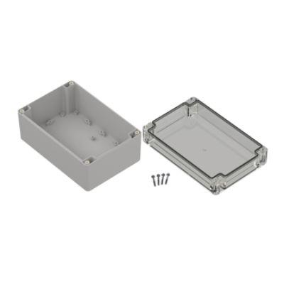 RS PRO Pouzdro, řada: ZP180 IP67 barva Světle šedá barva Průhledné Polykarbonát 180.1 mm 90.3 mm 120.1 mm Polyuretan