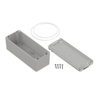 RS PRO Pouzdro, řada: ZP190 IP67 barva Světle šedá barva Průhledné Polykarbonát 190 mm 75 mm 75 mm Polyuretan