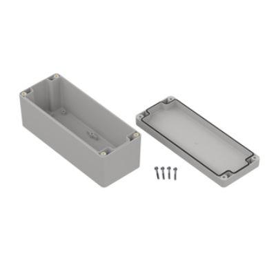 RS PRO Pouzdro, řada: ZP190 IP67 barva Víko: Průhledná, Světle šedá barva Průhledné Polykarbonát 190 mm 75 mm 75 mm