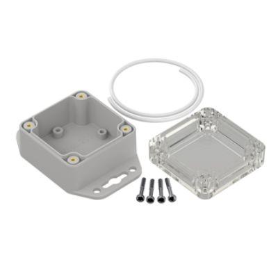 RS PRO Pouzdro, řada: ZP60 IP65 barva Světle šedá barva Průhledné Polykarbonát 61.1 mm 40.1 mm 61.3 mm Silikon