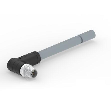 Kabel ovladače snímače, A: Vnější, A: M12, Pravoúhlý 5, B: Bez koncovky, B: Neuzavřený, 63V, IP67, řada: M12 L-Code TE