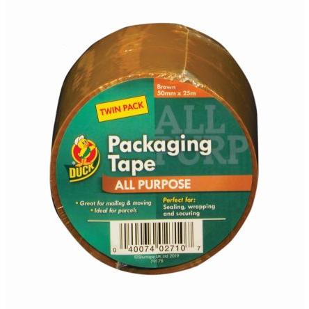Balicí páska, Hnědá 224530 pomocný materiál: Polypropylen, délka: 25 m DUCK TAPE 50mm