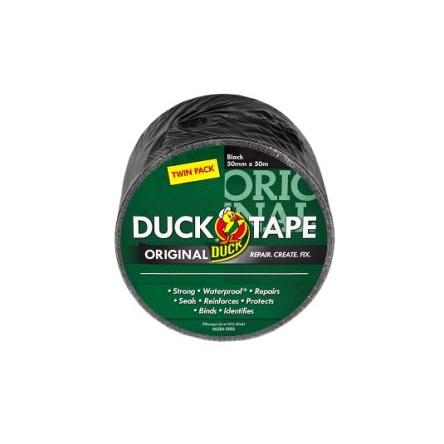 Páska na potrubí, Černá, délka: 50 m x 50mm x 0.17 mm 232336 DUCK TAPE, název: Duck Tape Lesklý