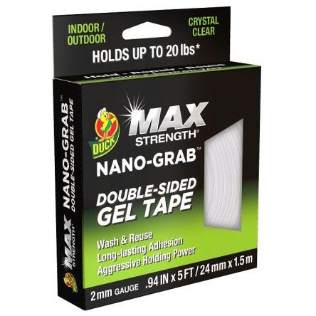Oboustranný lepicí čtvereček 287264, Čirá 24mm x, délka: 1.5 m 2 mm (tloušťka) DUCK TAPE Akrylát